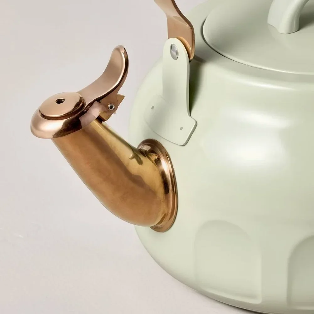 2qt Stainless Steel Arch Cutout Teapot Serene Green - Hearth & Hand Magnolia‎